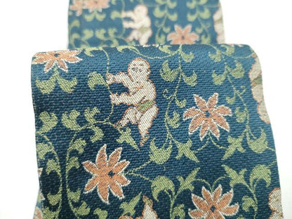 平和屋着物●男性　角帯　人物花唐草文　逸品　CABH5074hy