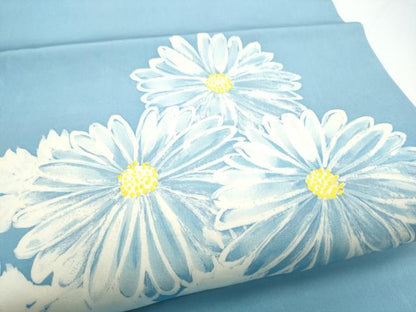 平和屋着物●塩瀬　つけ帯　ろうけつ染　菊　正絹　逸品　CABH5078hy