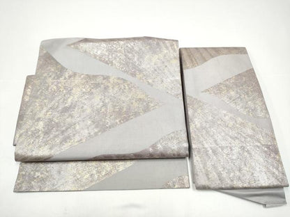平和屋着物●西陣　川島織物　つけ帯　霞文　金彩　引箔　正絹　逸品　CABH5082hy