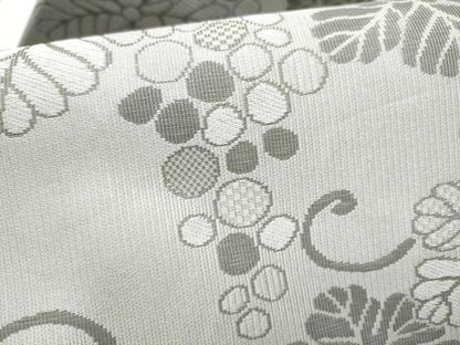 平和屋着物●九寸名古屋帯　絹かけ綴れ　葡萄蔦の葉花文　正絹　逸品　CABH5105hy