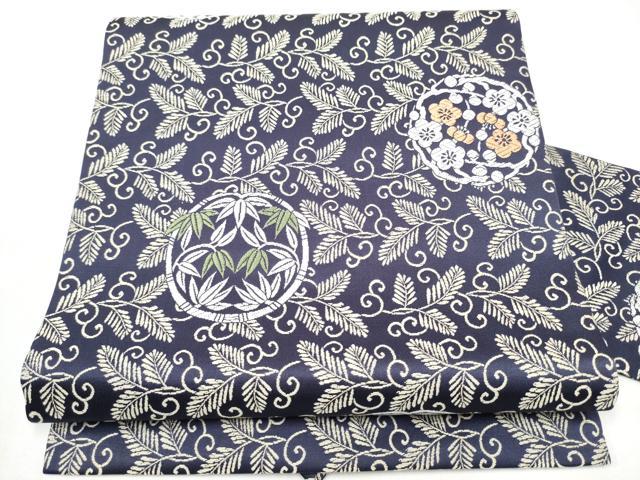 平和屋着物●九寸名古屋帯　唐織　松竹梅　正絹　逸品　CABH5112hy
