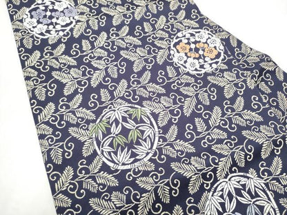 平和屋着物●九寸名古屋帯　唐織　松竹梅　正絹　逸品　CABH5112hy
