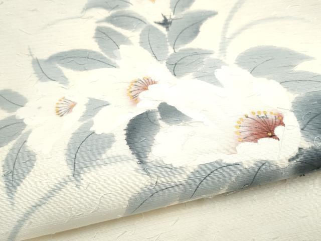 平和屋着物●九寸名古屋帯　作家物　手描き　枝花文　金彩　正絹　逸品　CABH5118hy