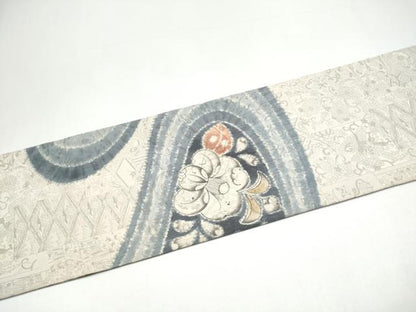 平和屋着物●九寸名古屋帯　作家物　辻が花　正絹　逸品　CABH5126hy