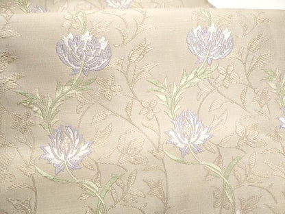 平和屋着物●全通柄　九寸名古屋帯　唐織　枝花文　金糸　正絹　逸品　CABH5130hy