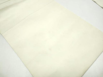 平和屋着物●塩瀬　九寸名古屋帯　型染め　風景文　正絹　逸品　CABH5136hy