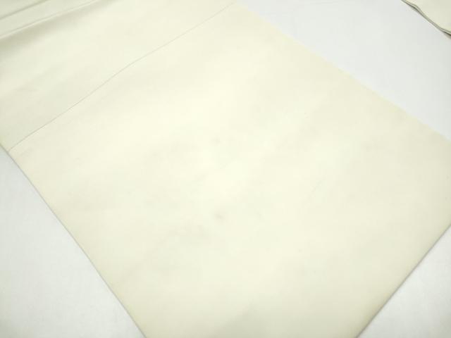 平和屋着物●塩瀬　九寸名古屋帯　型染め　風景文　正絹　逸品　CABH5136hy
