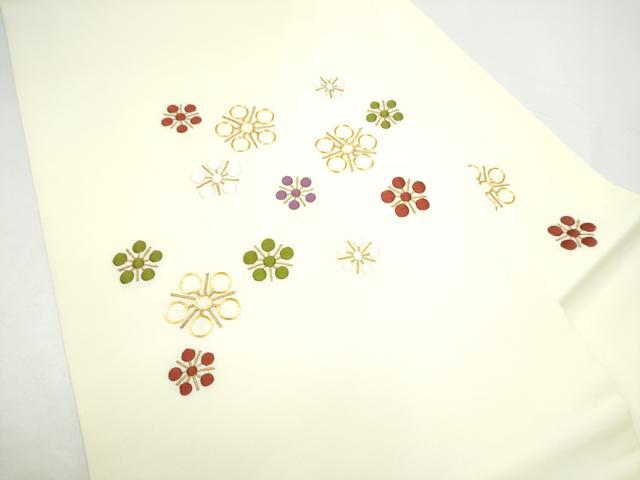平和屋着物●九寸名古屋帯　総刺繍　駒刺繍　梅鉢　CABH5137hy
