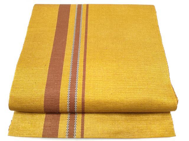 平和屋着物●本場黄八丈　紬　八寸名古屋帯　間道正絹　逸品　CABH5139hy