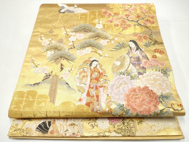 平和屋本店●西陣　長嶋成織物　ながしま帯　六通柄袋帯　唐織　陽光華宴　本金箔　瀞金錦　正絹　逸品　CABH5144hy