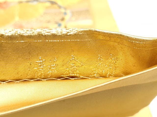 平和屋本店●西陣　長嶋成織物　ながしま帯　六通柄袋帯　唐織　陽光華宴　本金箔　瀞金錦　正絹　逸品　CABH5144hy