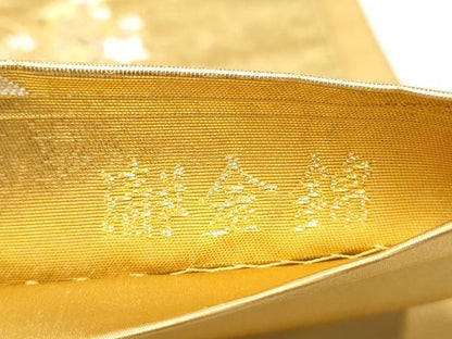 平和屋本店●西陣　長嶋成織物　ながしま帯　六通柄袋帯　天平楽器集　本金箔　瀞金錦　正絹　逸品　CABH5146hy