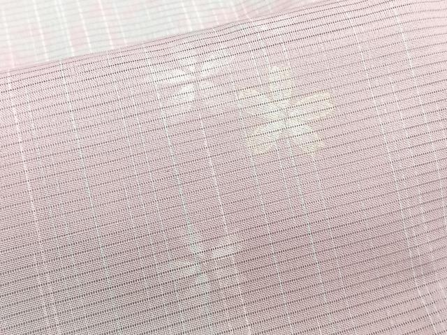 平和屋着物＊夏物　小紋　絽　草花文　暈し染め　洗える着物　CABH5207xi