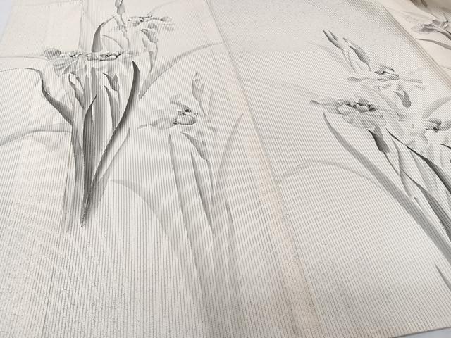 平和屋着物＊夏物　訪問着　絽　手描き　草花文　正絹　逸品　CABH5209xi