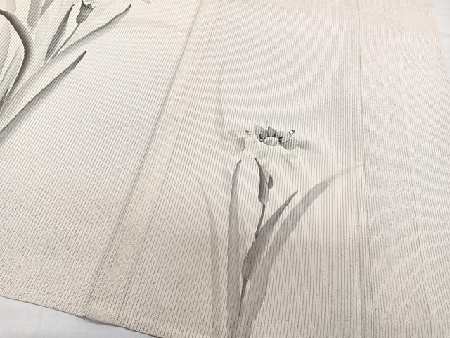 平和屋着物＊夏物　訪問着　絽　手描き　草花文　正絹　逸品　CABH5209xi