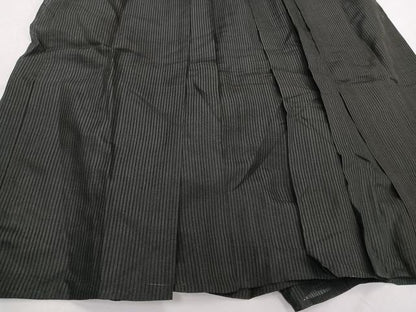 平和屋着物＊夏物　男性　馬乗り袴　縦絽　縞　正絹　逸品　CABH5211xi