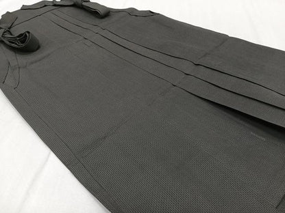 平和屋着物＊夏物　男性　行灯袴　灰色　正絹　逸品　CABH5215xi