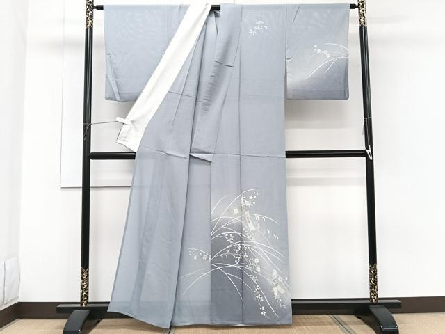 平和屋着物＊夏物　訪問着　絽　色紙草花文　暈し染め　正絹　逸品　CABH5220xi