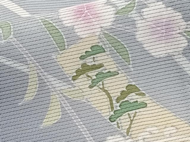 平和屋着物＊夏物　訪問着　絽　色紙草花文　暈し染め　正絹　逸品　CABH5220xi