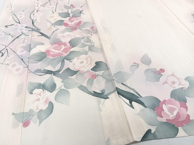 平和屋着物＊夏物　訪問着　絽　枝梅花文　正絹　逸品　CABH5221xi