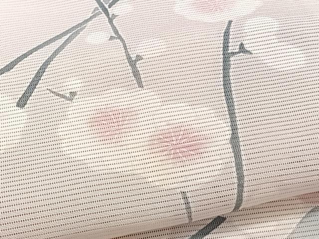 平和屋着物＊夏物　訪問着　絽　枝梅花文　正絹　逸品　CABH5221xi