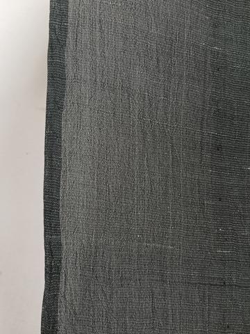 平和屋着物＊夏物　紬  　本場小千谷縮　羊羹色　麻　逸品　未使用　CABH5222xi