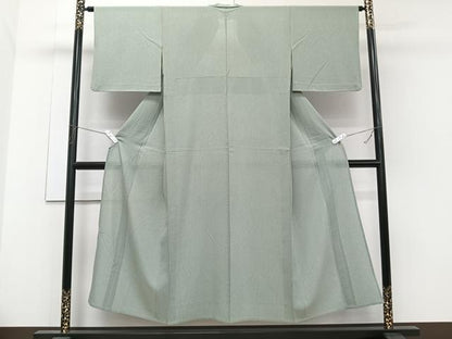平和屋着物＊夏物　小紋　絽　縞　正絹　逸品　CABH5223xi