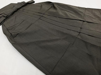 平和屋着物＊夏物　男性　行灯袴　縦絽　縞　正絹　逸品　CABH5224xi