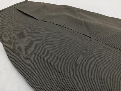 平和屋着物＊夏物　男性　行灯袴　縦絽　縞　正絹　逸品　CABH5224xi
