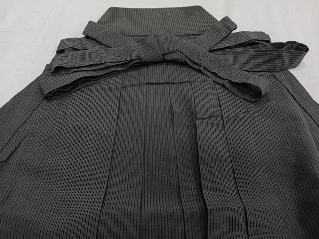 平和屋着物＊夏物　男性　行灯袴　縦絽　縞　正絹　逸品　CABH5226xi