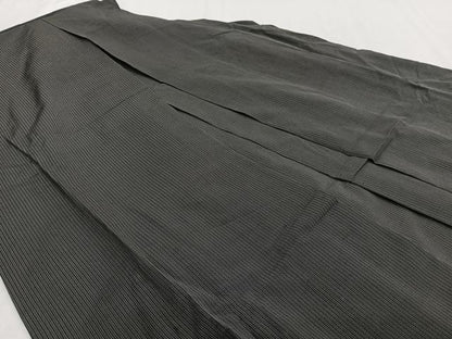 平和屋着物＊夏物　男性　行灯袴　縦絽　縞　正絹　逸品　CABH5226xi