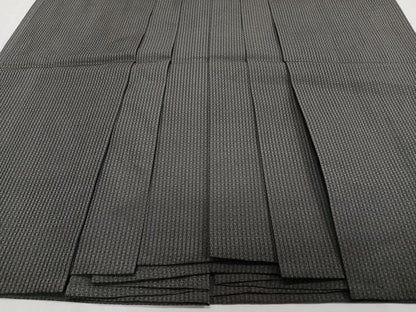 平和屋着物＊夏物　男性　行灯袴　縦絽　墨色　正絹　逸品　CABH5228xi