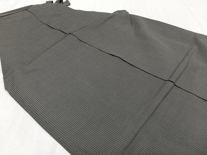 平和屋着物＊夏物　男性　行灯袴　縦絽　墨色　正絹　逸品　CABH5228xi