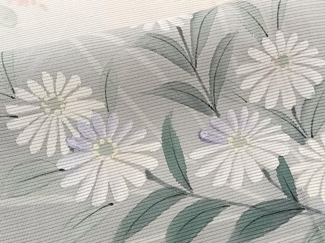 平和屋着物＊夏物　訪問着　絽　手描き　草花文　正絹　逸品　CABH5230xi