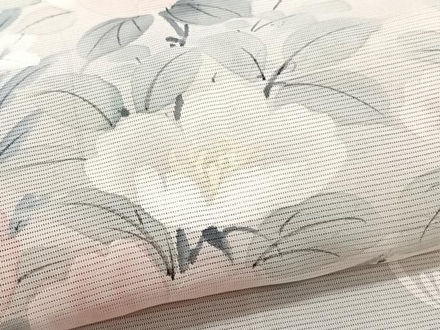 平和屋着物＊夏物　訪問着　絽　手描き　草花文　正絹　逸品　CABH5230xi