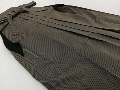 平和屋着物●男性　行灯袴　縞　正絹　逸品　CABH5232xi
