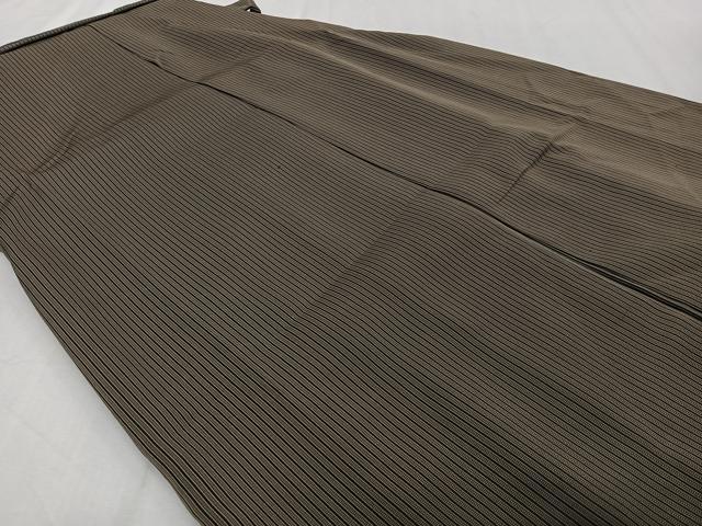 平和屋着物●男性　行灯袴　縞　正絹　逸品　CABH5232xi