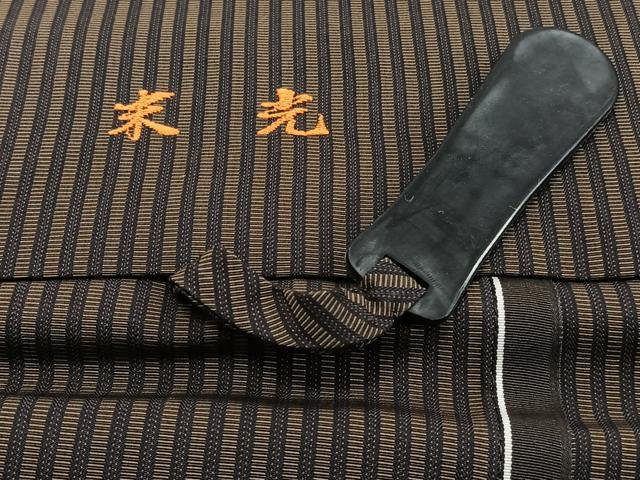 平和屋着物●男性　行灯袴　縞　正絹　逸品　CABH5234xi