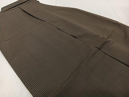 平和屋着物●男性　行灯袴　縞　正絹　逸品　CABH5234xi