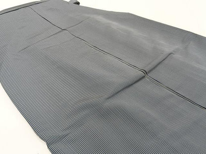 平和屋着物●男性　行灯袴　縞　正絹　逸品　CABH5235xi