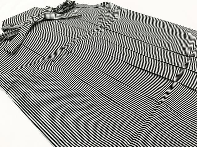 平和屋着物●男性　行灯袴　縞　正絹　逸品　CABH5236xi