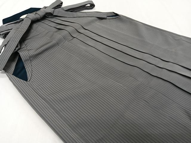 平和屋着物●男性　行灯袴　縞　正絹　逸品　CABH5237xi