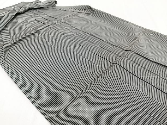 平和屋着物●男性　行灯袴　縞　正絹　逸品　未使用　CABH5243xi