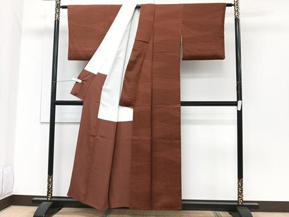 平和屋着物■上質な小紋　霞文　正絹　逸品　CABH5254xi