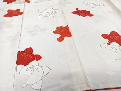 平和屋着物■上質な小紋　橘　金彩　ロング丈　正絹　逸品　CABH5260xi