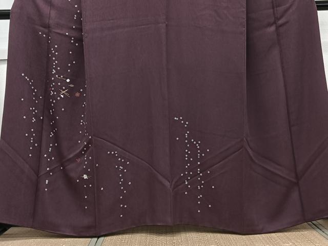 平和屋着物■訪問着　刺繍　松葉花文　金糸　正絹　逸品　CABH5266xi