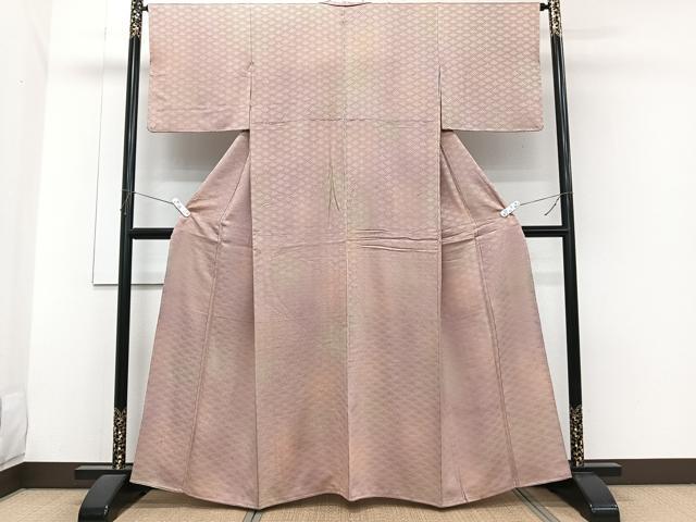 平和屋着物■上質な小紋　花地紋　暈し染め　正絹　逸品　CABH5268xi