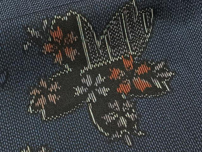 平和屋着物■上質な紬　舞花文　正絹　逸品　CABH5274xi