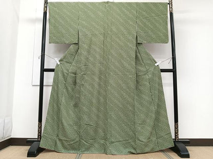 平和屋着物■上質な小紋　小花文　正絹　逸品　CABH5309xi