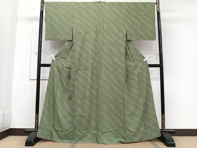 平和屋着物■上質な小紋　小花文　正絹　逸品　CABH5309xi